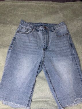 Steve Madden Light Blue Relaxed Denim Shorts